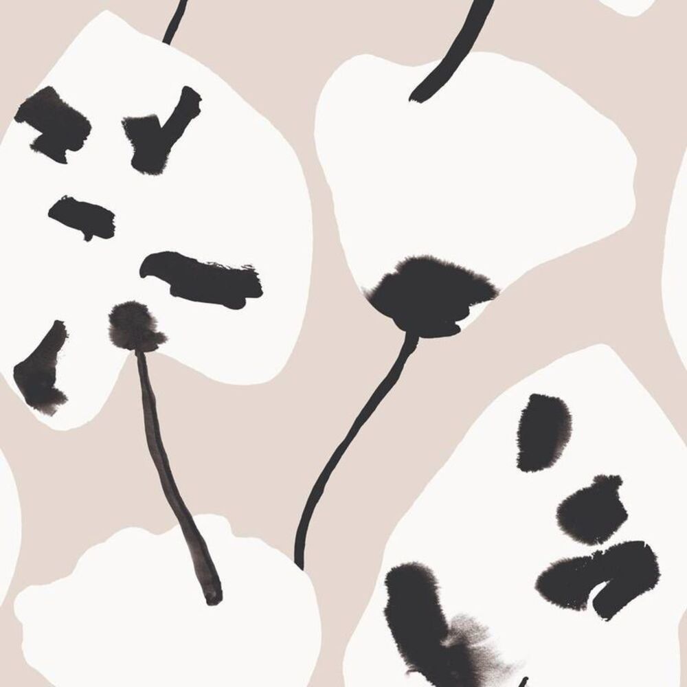 Tempaper & Co. 28 sq ft Painted Palm Peel and Stick Wallpaper Cocoa